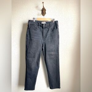 Madewell High Rise Dark Gray Jeans